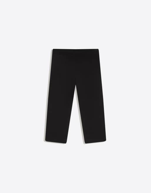 Bershka Bengaline capris in black, 7 of 7
