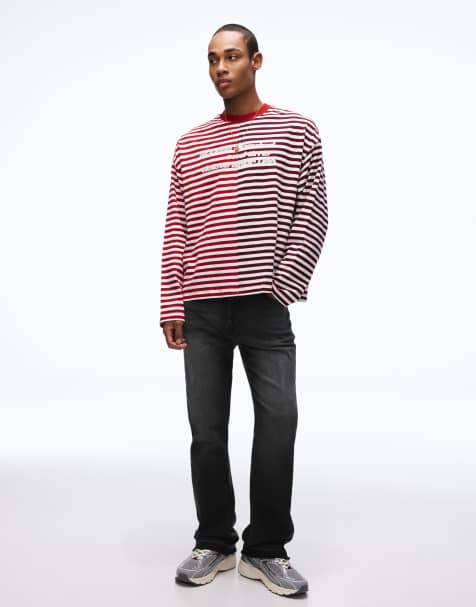 Bershka – Bequeme Schlagjeans in Schwarz - view 1