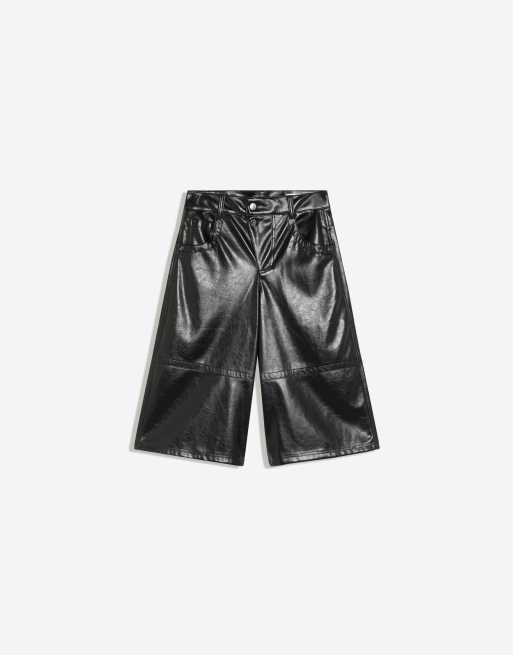 Bershka Bermuda à double bouton noire, 5 de 5