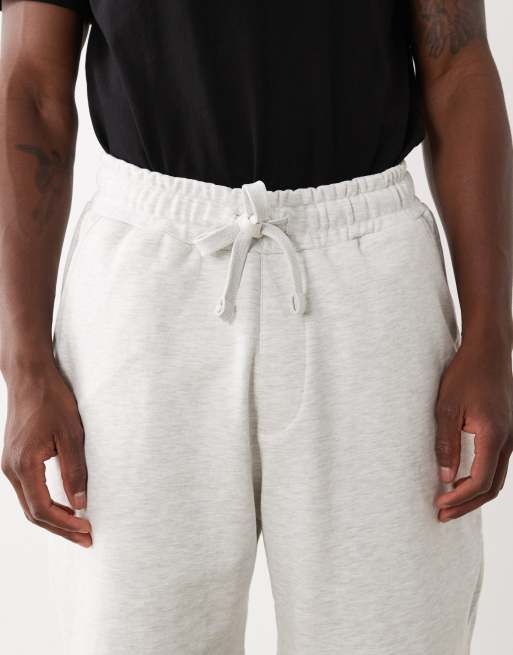 Bershka - Bermuda basique en polaire - Gris clair, 4 de 5
