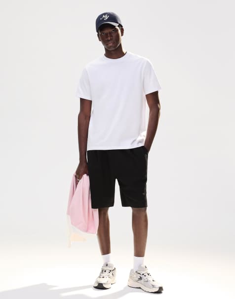 Bershka - Bermuda texturé en molleton - Noir - view 1