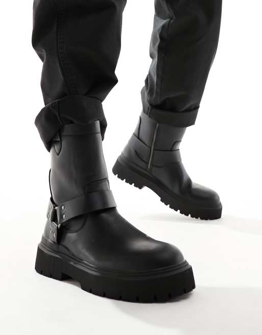 Bershka discount biker boots