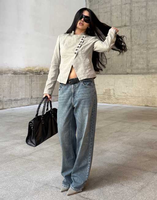 Bershka – Blå baggy jeans, 3 av 5