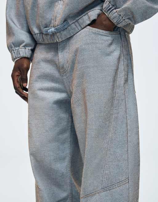 Bershka – Blå baggy jeans, 5 av 7