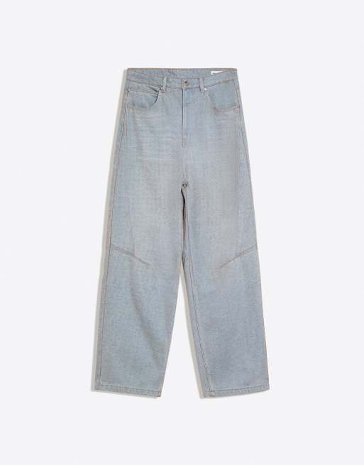 Bershka – Blå baggy jeans, 6 av 7