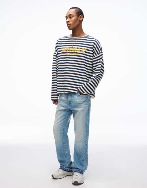 Bershka - Blå behagelige jeans med svaj - view 1