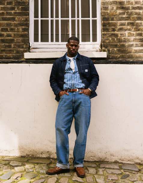 Bershka – Blå jeans med vida ben - view 1