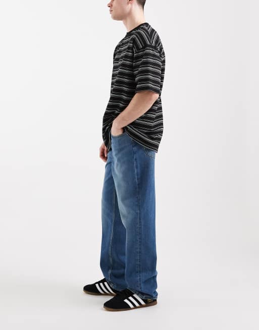Bershka – Blå jeans med vida ben, 3 av 6