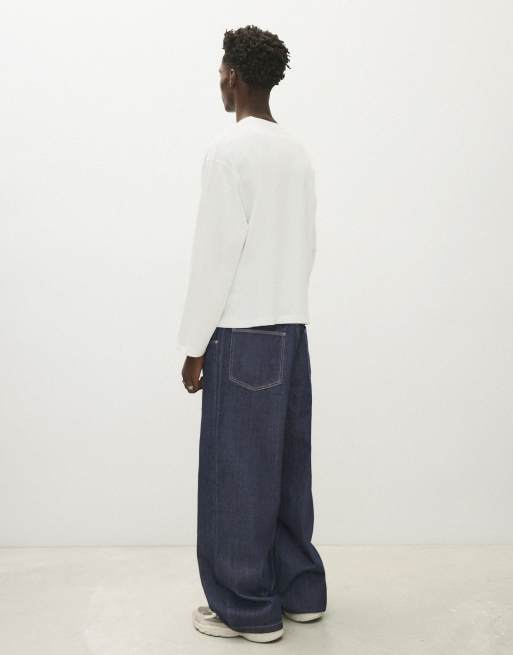 Bershka - Blå og super baggy jeans, 3 af 6