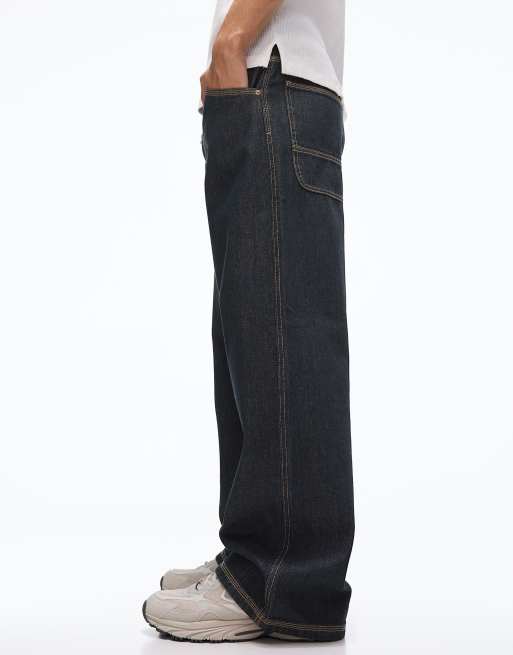 Bershka – Blå skaterjeans, 3 av 4