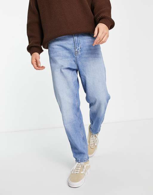 Bershka - Blå straight fit-jeans
