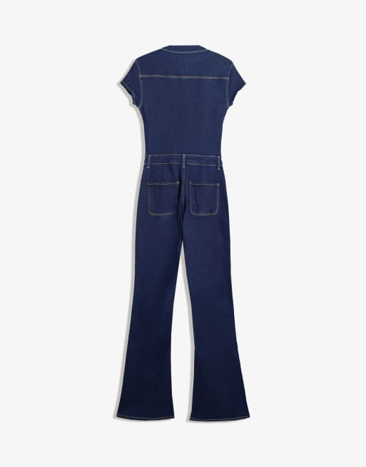 Bershka – Blauer Denim-Jumpsuit, 4 von 4