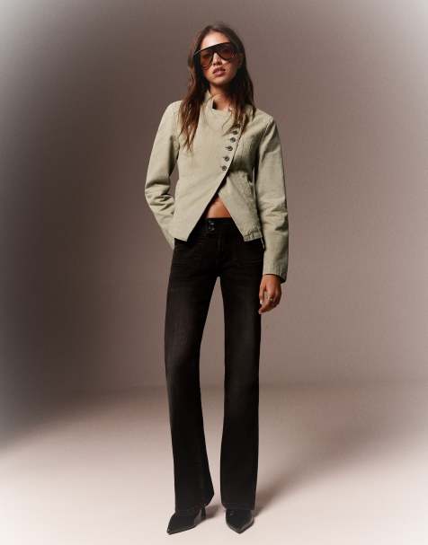 Bershka - Blazer à double boutonnage - Écru - view 1