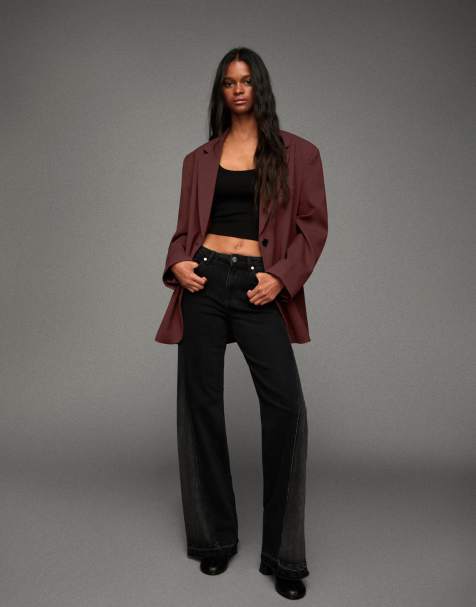 Bershka - Blazer oversize bordeaux - view 1