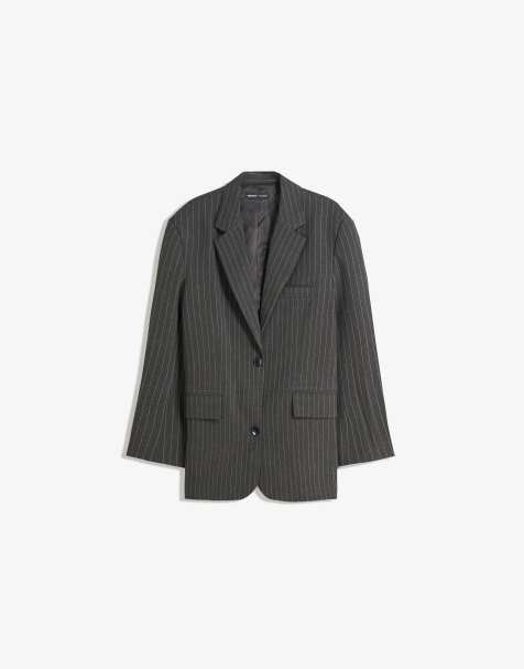 Bershka - Blazer oversize - Gris - view 1