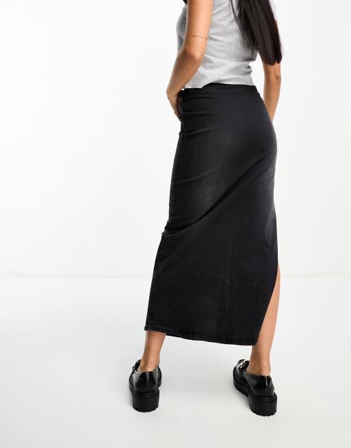 Satin midi skirt outlet bershka