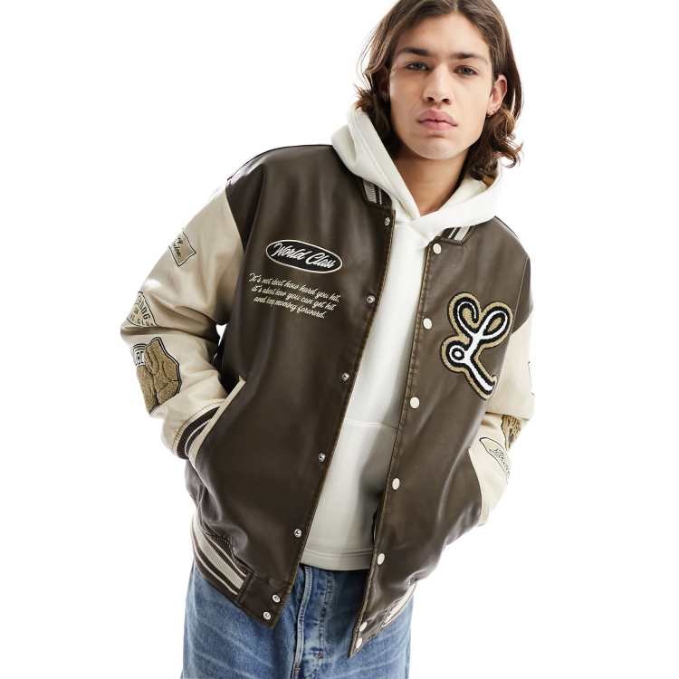 Veste en cuir homme bershka hotsell