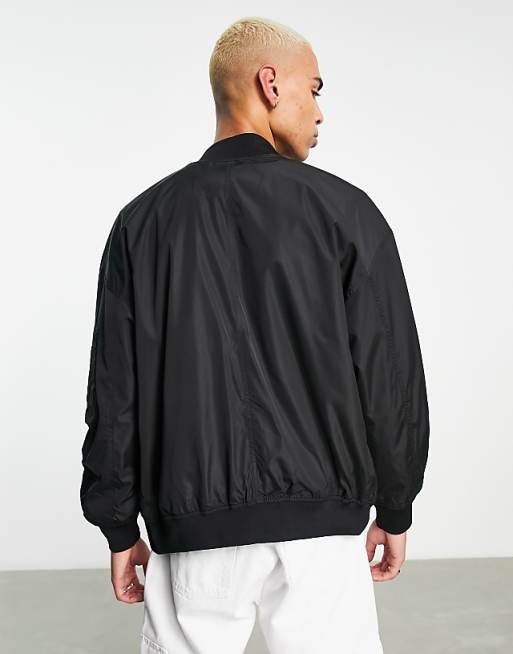 Bershka bomber jacket in black | ASOS Bershka bomber jacket in black | ASOS