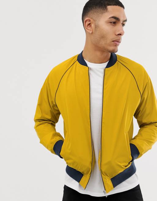 Mustard bomber outlet jacket