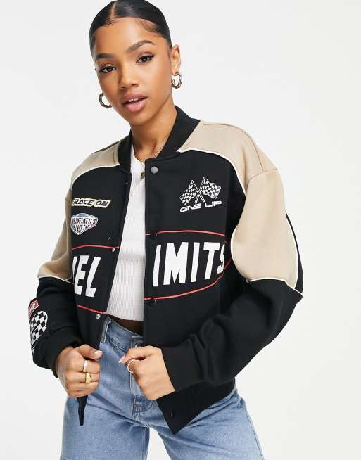 Bershka Bomber style courses Noir ASOS