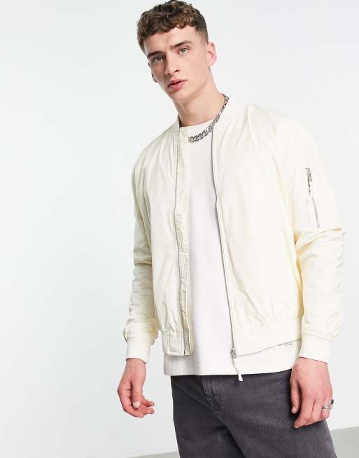 Bershka - Bomberjack in wit