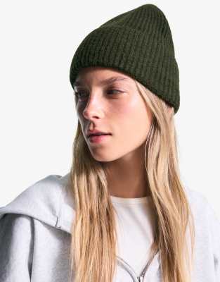 Bershka - Bonnet basique - Vert