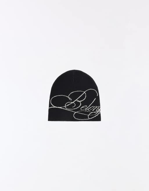 Bershka bonnet en maille noir, 4 de 4