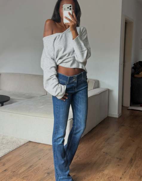 Bershka Boot-cut jeans in denim blue - view 1
