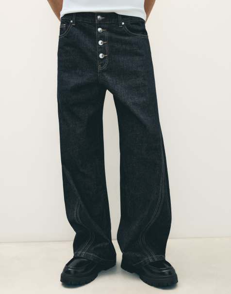 Bershka bootcut-jeans i blått - view 1