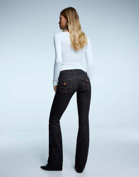 Bershka - Bootcut-jeans i denimblå - view 1