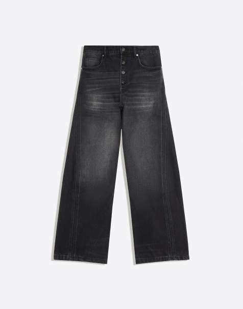Bershka bootcut-jeans i sort - view 1