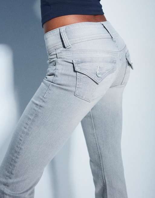 Bershka – Bootcut-Jeans in Grau, 4 von 7