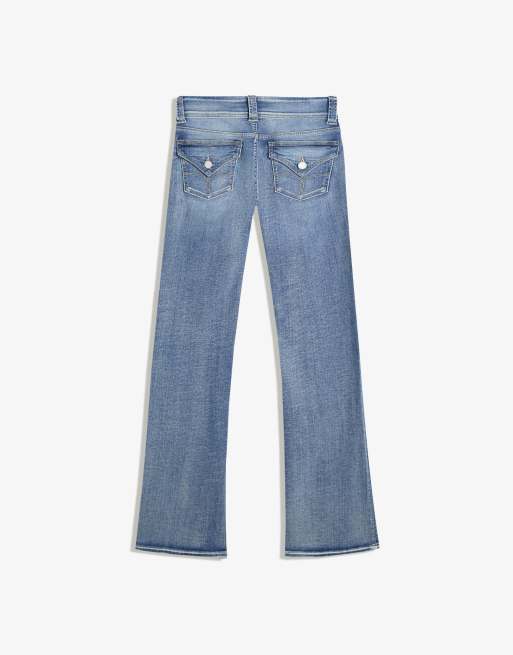 Bershka – Bootcut-Jeans in Hellblau, 6 von 6