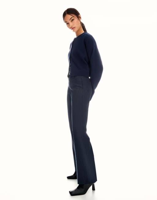 Bershka Bootcut trousers in blue, 2 of 4
