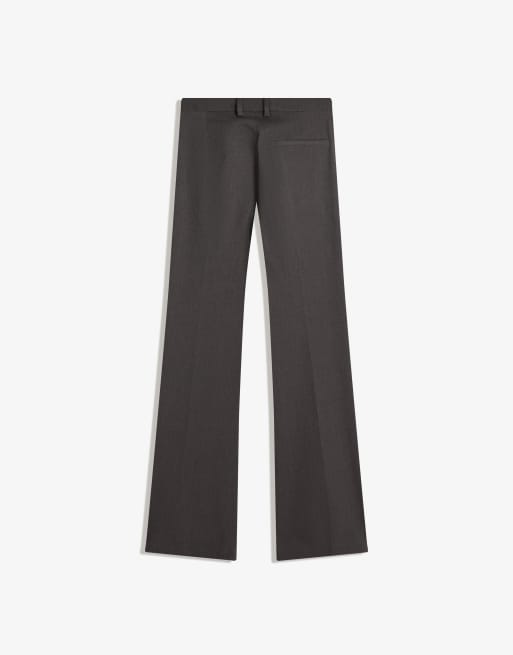 Bershka Bootcut trousers in grey, 4 of 4