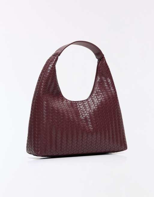 Bershka - Borsa a secchiello nera in tessuto, 3 di 4