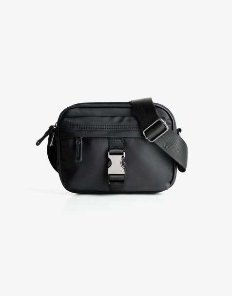 Bershka - Borsa a tracolla nera - view 1