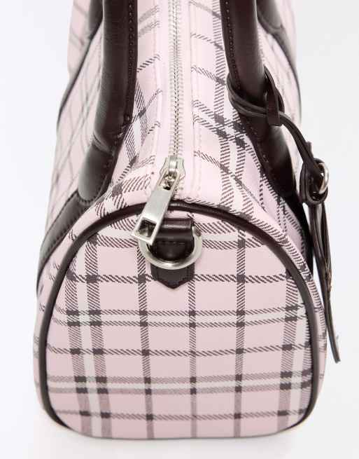Bershka borsa bowling a quadri rosa, 4 di 5