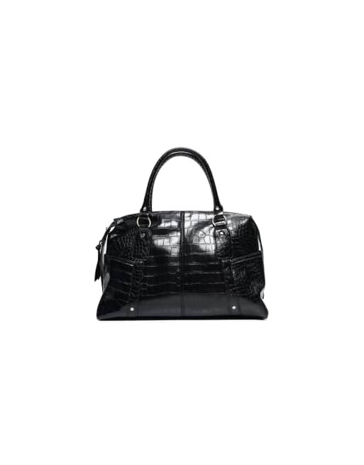 Bershka borsa bowling testurizzata nera, 5 di 5