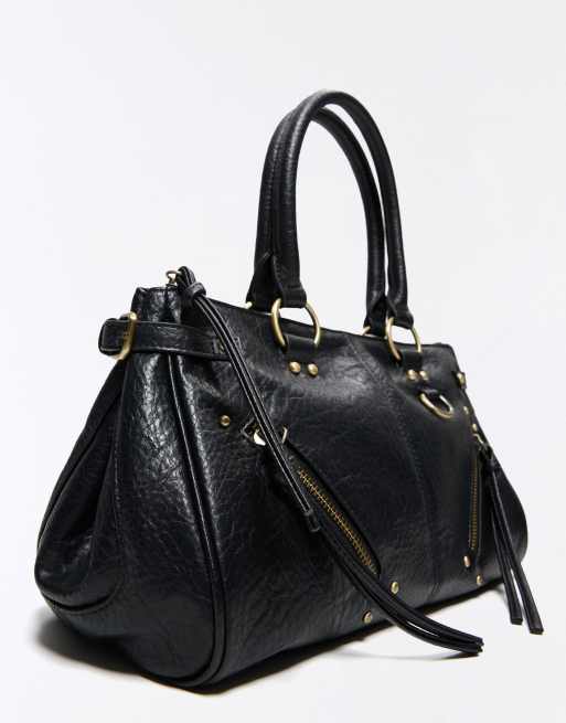 Bershka borsa con zip nera, 4 di 5