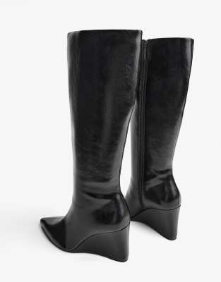 Bershka - Bottes compensées - Noir
