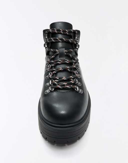 Bershka Bottines à lacets noires, 6 de 6