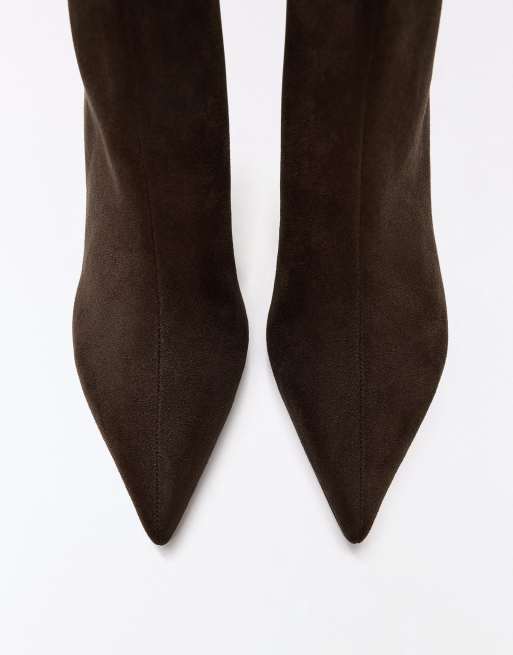 Bershka bottines à petit talon marron, 6 de 6
