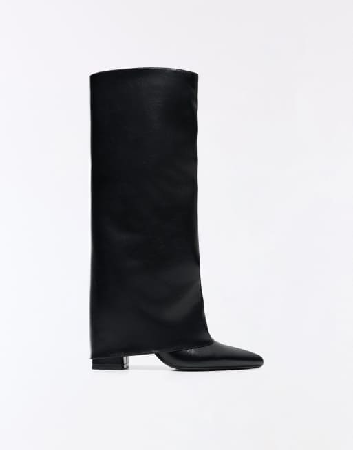 Bershka bottines à talon en noir, 3 de 7