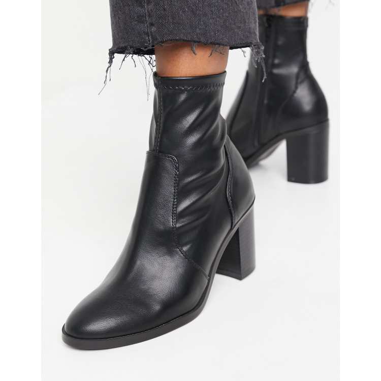 brinya leather ruffle bootie