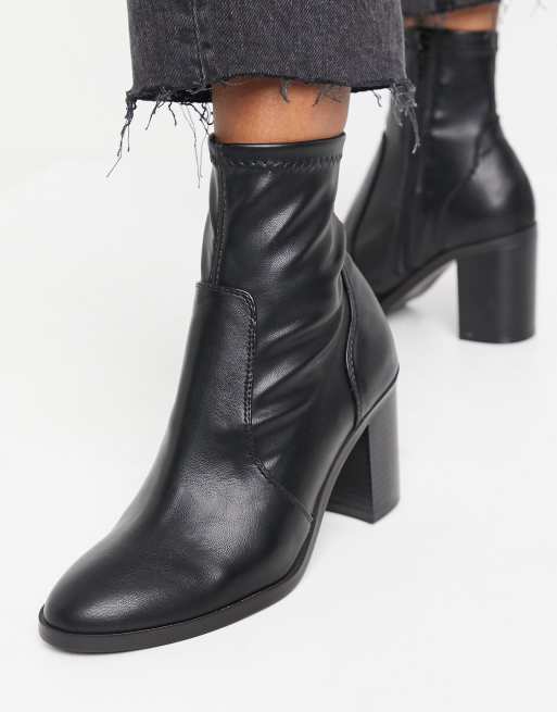 Bershka Bottines talon Noir ASOS