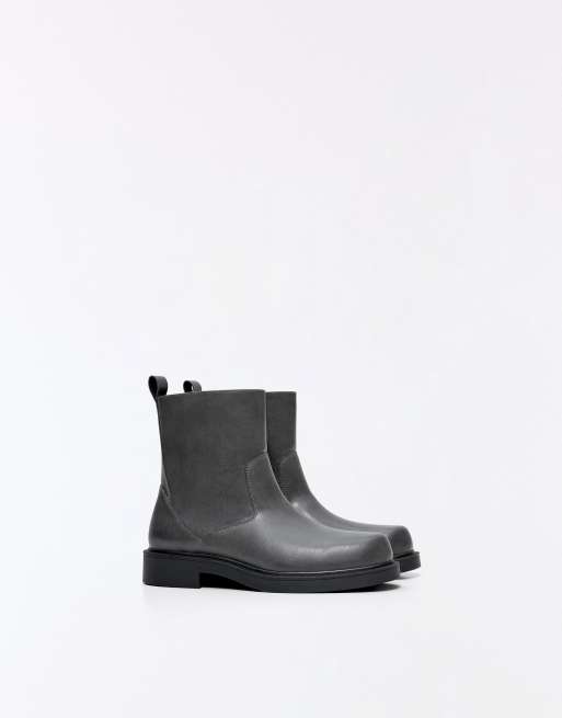 Bershka Bottines casual grises, 2 de 6