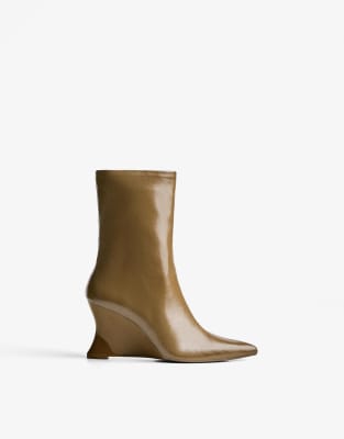 Bershka - Bottines compensées - Vert | ASOS