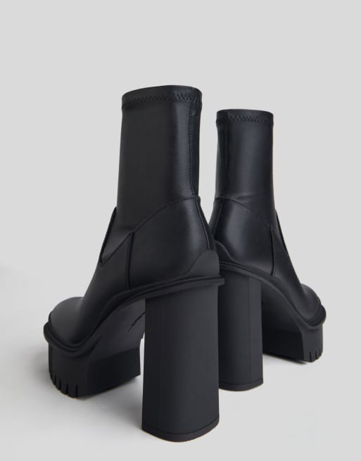 Bottines plateforme bershka hot sale