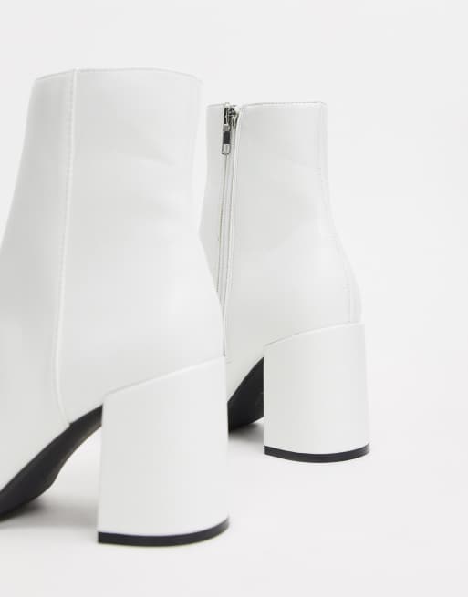 Bottines blanches vernies online